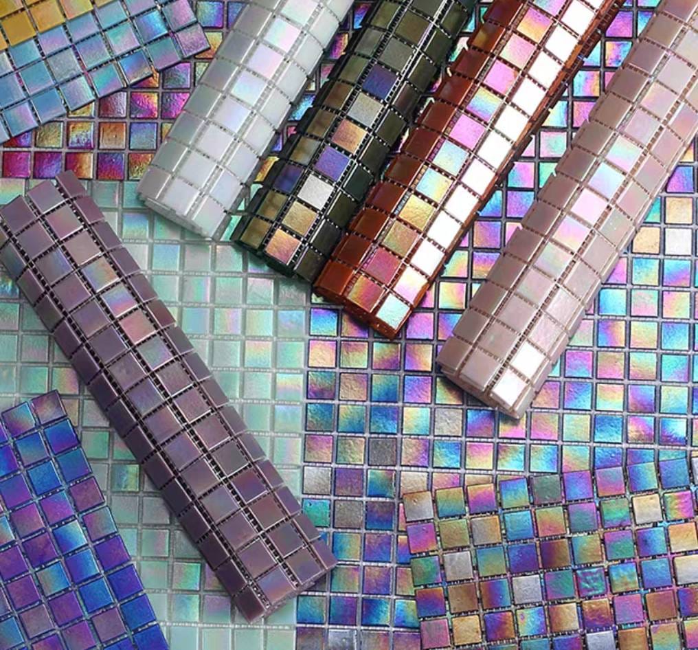 โมเสค TIMELESS TILES รุ่น POP HOLOGRAM 32.7 X 32.7 ซม. สีส้ม ผิวเงา (ราคา/ตรม.)_4